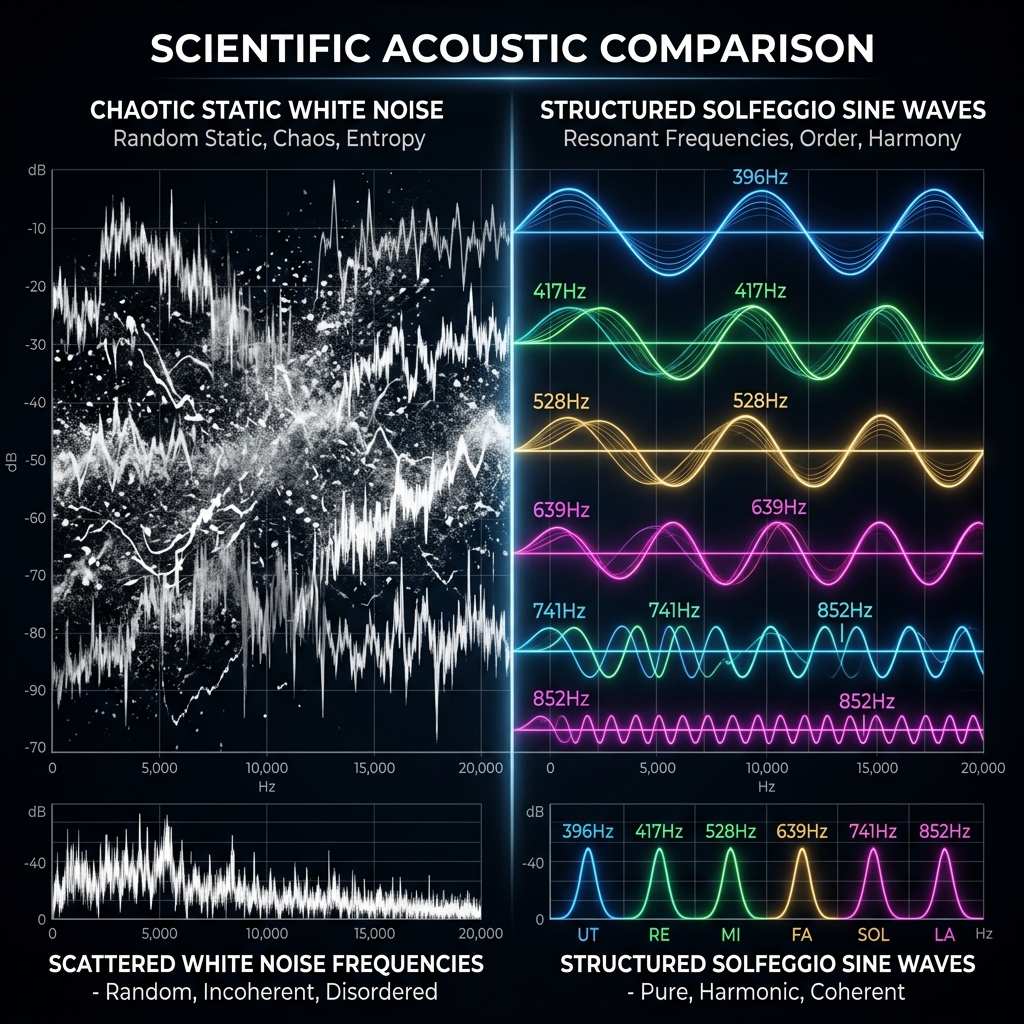 Solfeggio Frequencies vs. White Noise: What's the Difference?